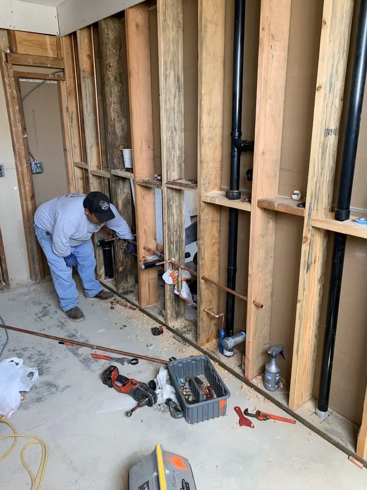 Commercial rough-in plumbing for Gas Line Repair in Cotton Hollow